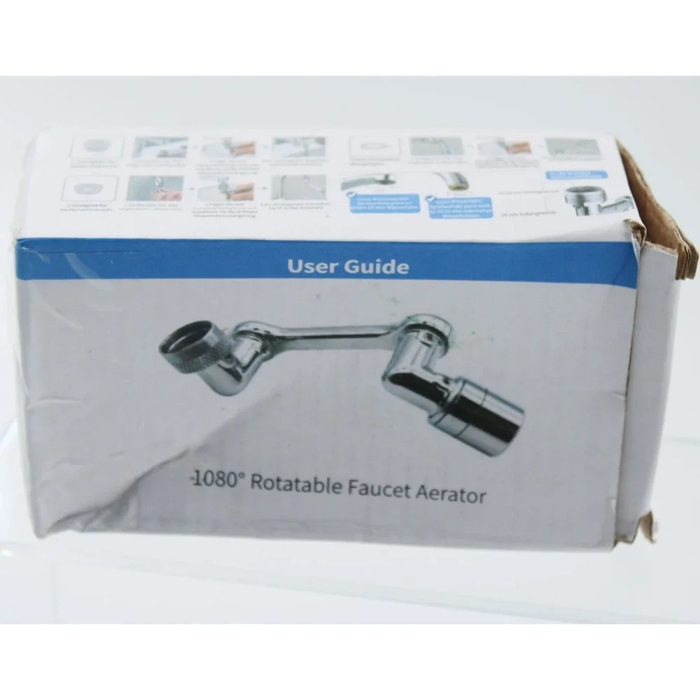 Longing Home 1080 Rotatable Faucet Aerator Extender Chrome Universal